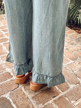 June Denim Ruffle Pant