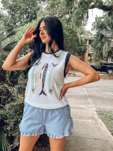 Fish Knit Vest Top | Cream