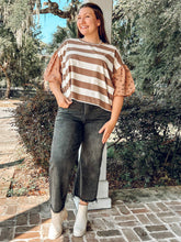 Wren Bold Striped Top | Mocha