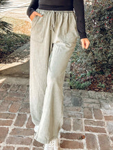 Mineral Washed Terry Pant | Olive