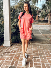Cotton Tee Dress | Taffy Pink
