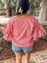 Freedom Gingham Top | Red