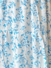 Belle Smocked Floral Midi | Blue
