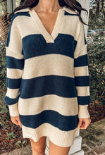 Move Striped Knit Dress | Navy