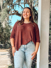 Fallen Loose Fitting Top | Burgundy