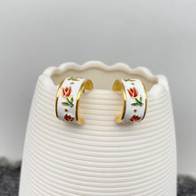 Floral Huggie Earring