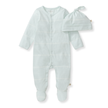 Baby Boy Blue Stripe Jumpsuit + Hat