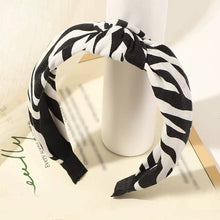 Polka Dot Zebra Knotted Headband