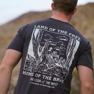 Land Of The Free Tee | Black