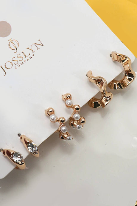 Classic Hoop Trio Earrings | Gold