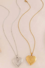 Heart Locket Necklace | Silver