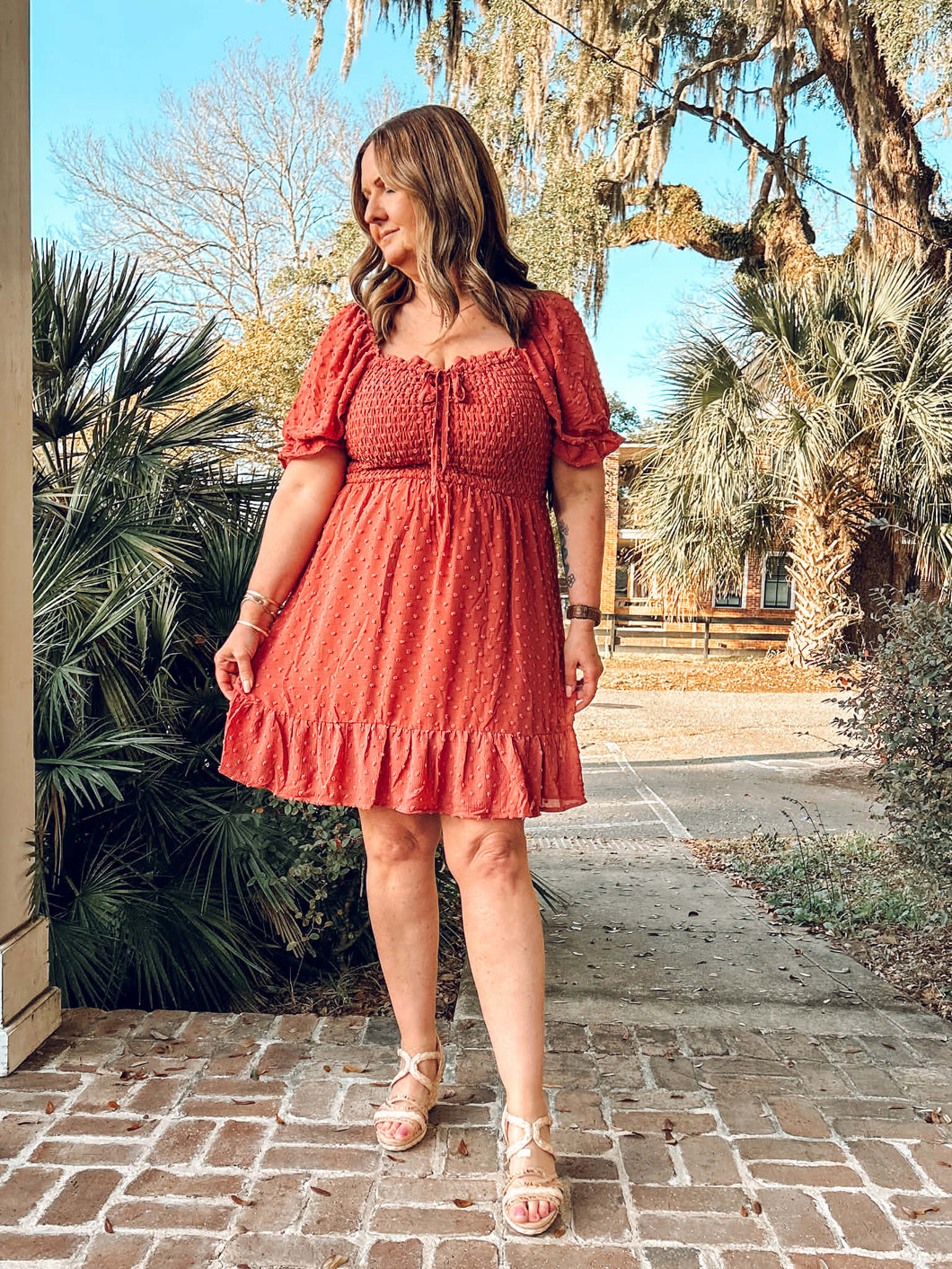 Serenity Curvy Dress | sunset