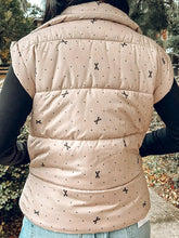 Bow + Dot Puff Vest | Khaki