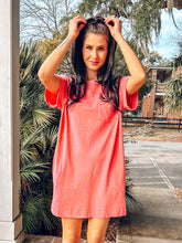 Cotton Tee Dress | Taffy Pink