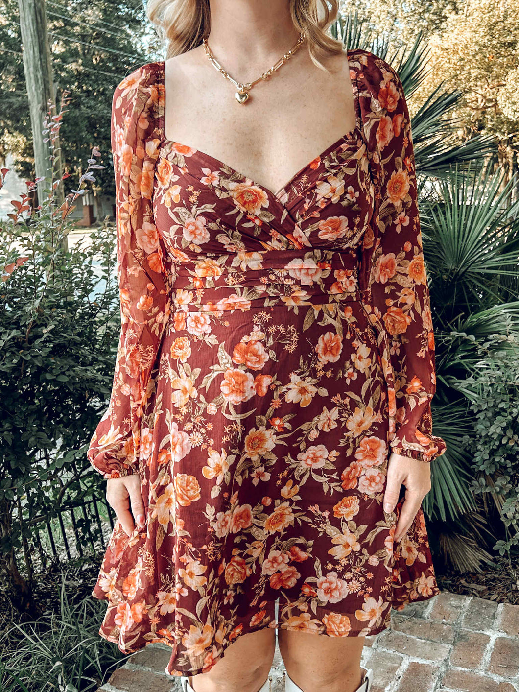 Sweetheart Floral Dress | Burgundy Southern Saint Boutique Sweetheart Floral Dress | Burgundy Southern Saint Boutique