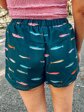 Colorful Fish Shorts | Dark Teal