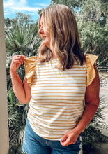 Port Honey Striped Top | Honey