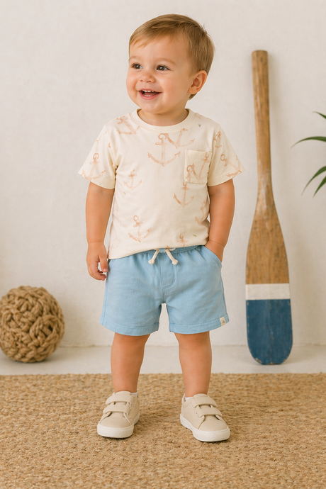 Anchors Boy Tee & Shorts Set