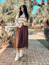 Striped Raw Knit Top | Butter Yellow