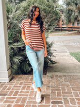 Textured Dolman Knit Top | Brown