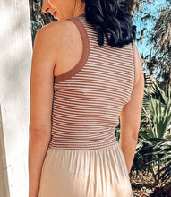 You Knew Striped Crop | Brown