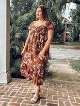 Fallon Floral Maxi Dress | Brown