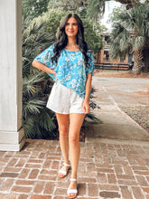 Smocked Airflow Shorts | White