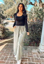 Mineral Washed Terry Pant | Olive