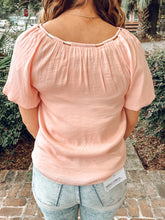 Draw String Detail Top| English Rose