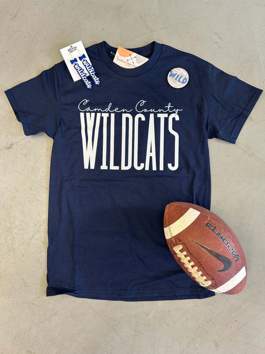 Camden County WILDCATS Tee | Navy