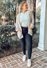 Patch Pocket Chenille Cardigan | Sand