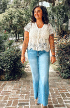 Crochet Button Top | Natural