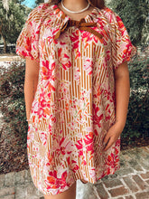 Fallon Floral Bow Dress | Brown