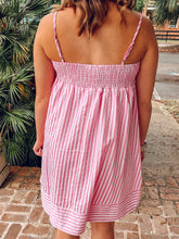 Boardwork Striped Mini Dress | Pink