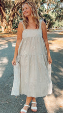 Gingham Embroidered Dress | Vintage