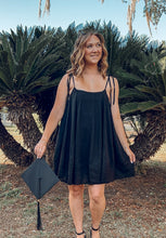 Runaway Tie Strap Dress | Black