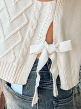 Cable Knit Sweater Vest | Cream