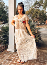 Embroidered Open Front Knit | Natural