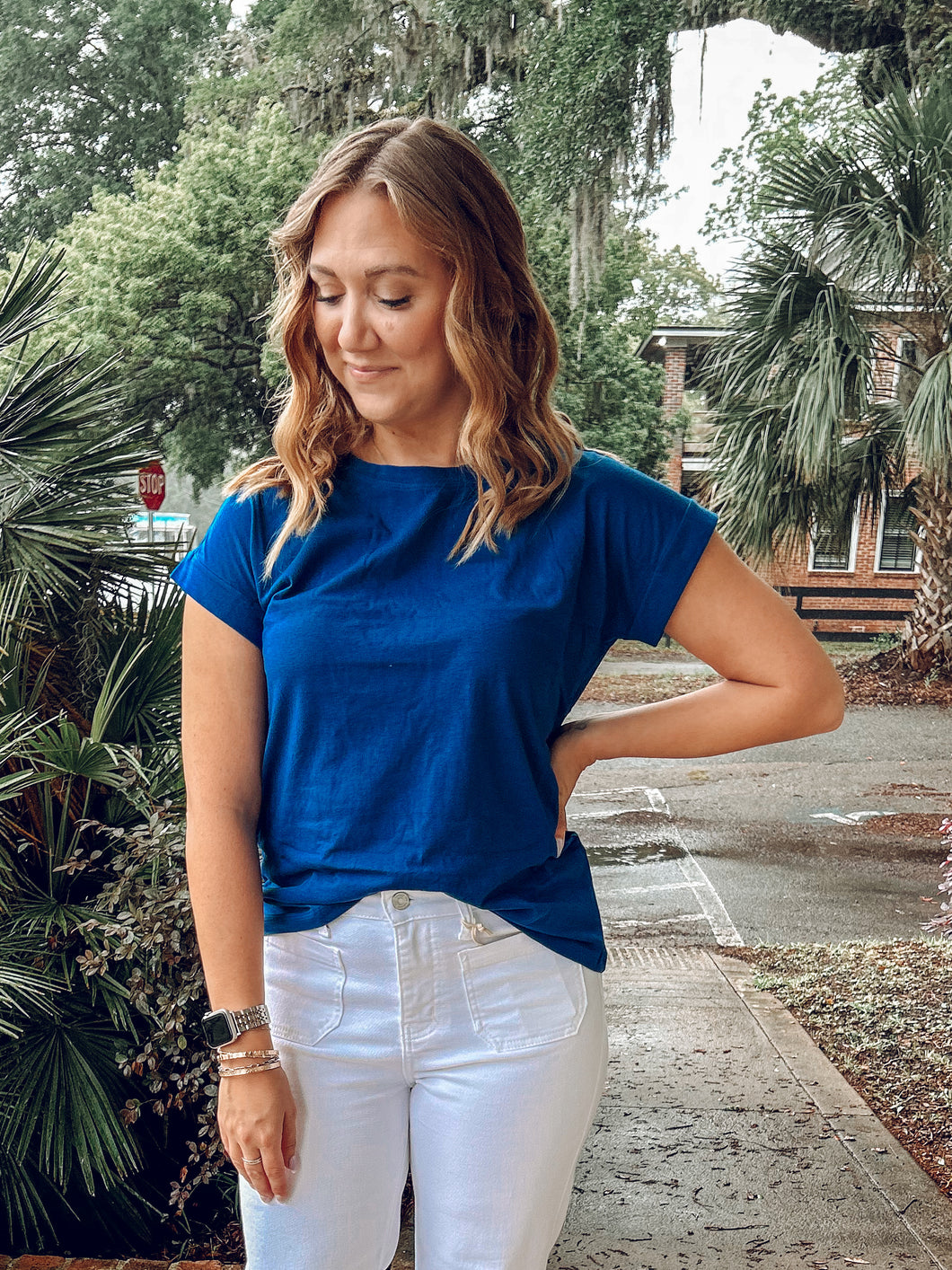 Classic Cotton Tee | Navy