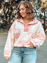 Quilted Floral Quarter Top | Pink