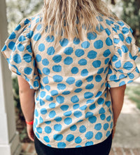 Sissy Abstract Dot Top | Blue