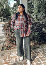 Plaid Button Down | Burgundy