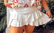 Playful Ruffle Skort | White