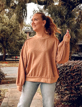 Floral Crew Neck Sweatshirt | Mocha