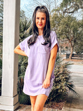 Cotton Tee Dress | Dusty Purple