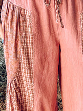 Patchwork Mixed Wide Leg | Dark Mauve