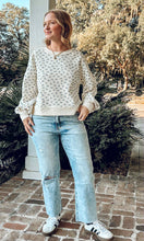 Oversize Floral Sweatshirt | White