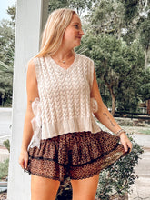 Leopard Tiered Lace Skort