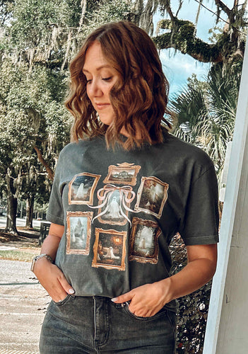 Vintage Ghost Frame Tee | Charcoal