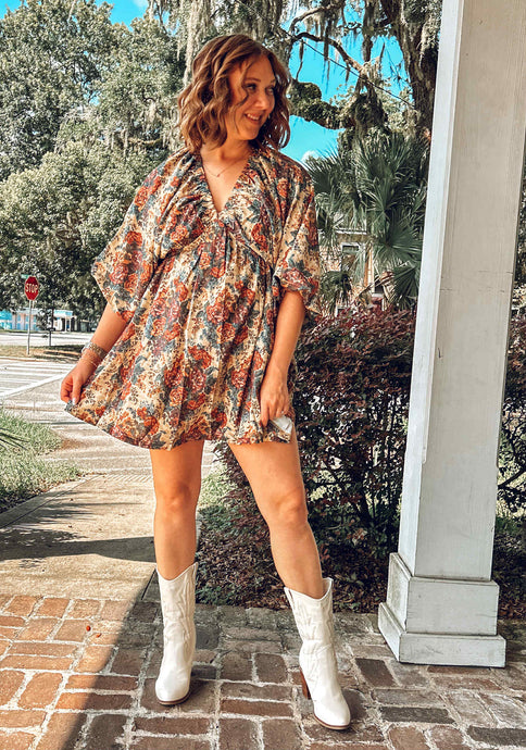 Audrey Vintage Floral Dress